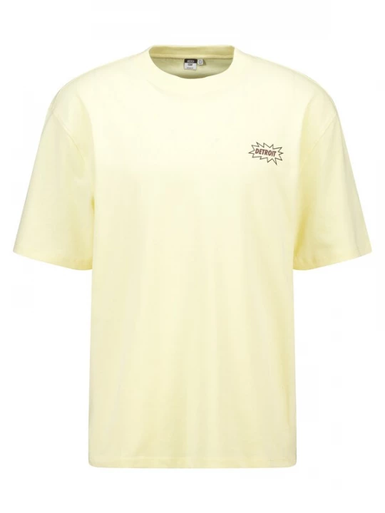 Foto van product America Today Shirt lichtgeel / bordeaux / zwart
