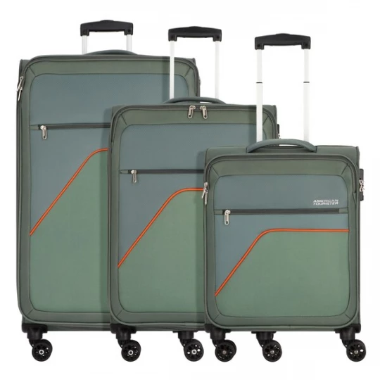 Foto van product American Tourister Kofferset 'Sky Surfer' groen / rood