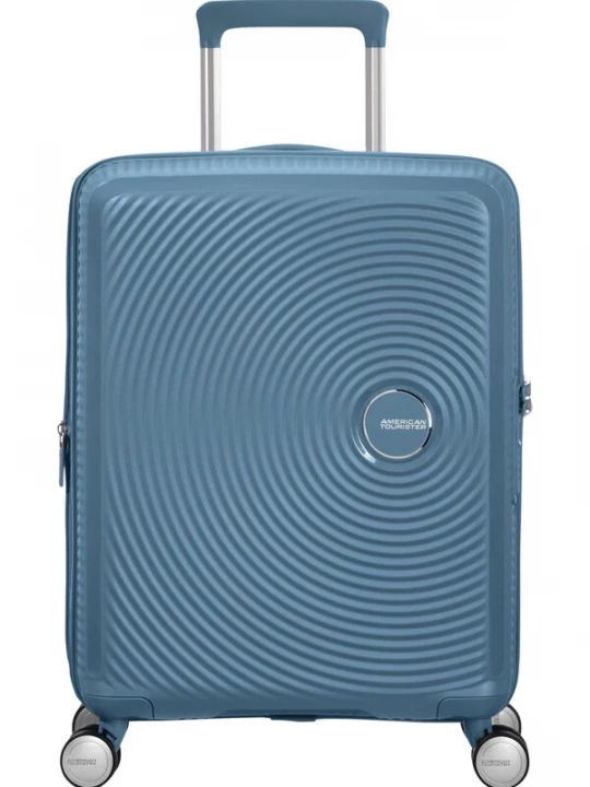 Foto van product American Tourister Trolley 'SOUNDBOX SPINNER 55 / 20 TSA EXP' duifblauw