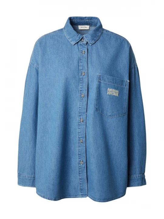 Foto van product AMERICAN VINTAGE Blouse 'IZEWAY' blauw denim