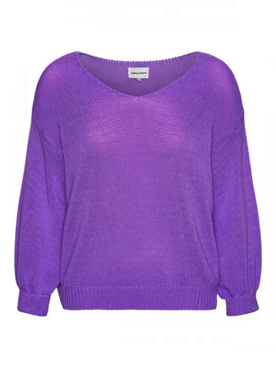 Foto van product americandreams Oversized trui 'Milana Cotton' donkerlila