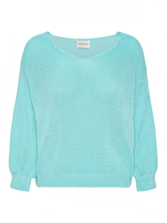 Foto van product americandreams Oversized trui 'Milana Cotton' turquoise