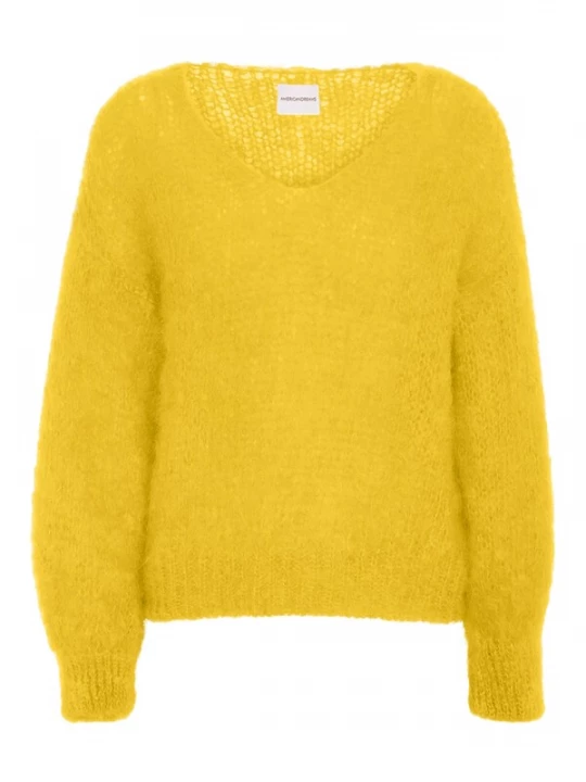 Foto van product americandreams Oversized trui 'Milana Mohair' geel