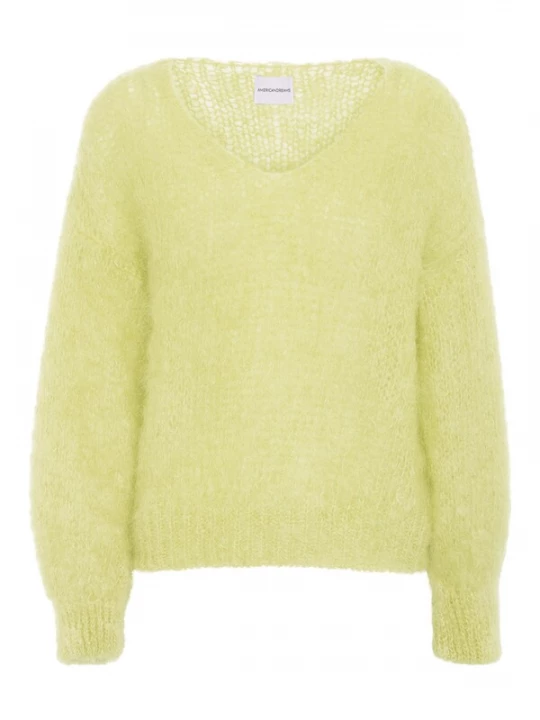 Foto van product americandreams Oversized trui 'Milana Mohair' lichtgeel