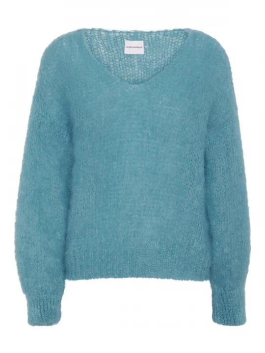 Foto van product americandreams Oversized trui 'Milana Mohair' turquoise