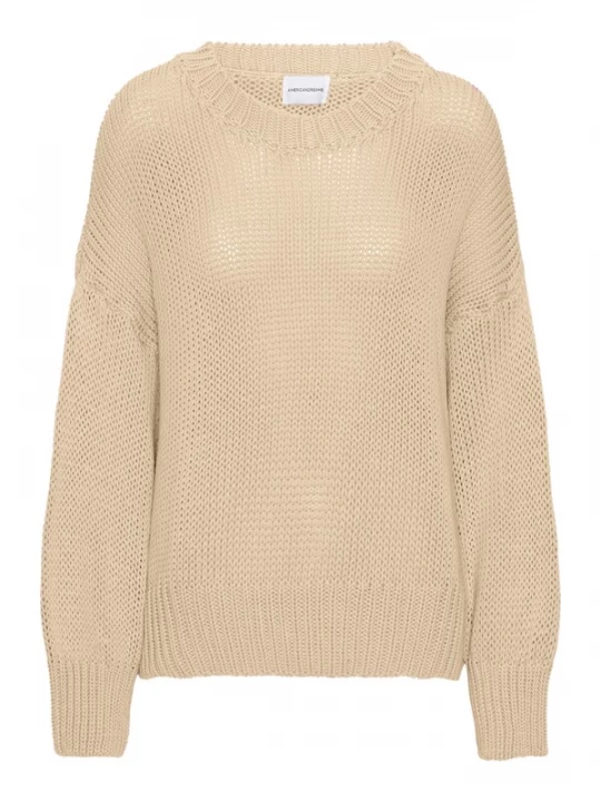 Foto van product americandreams Oversized trui 'Pepper' beige
