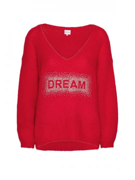 Foto van product americandreams Oversized trui 'Silja' knalrood