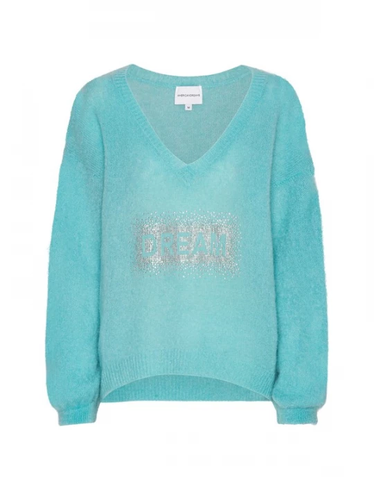 Foto van product americandreams Oversized trui 'Silja' turquoise