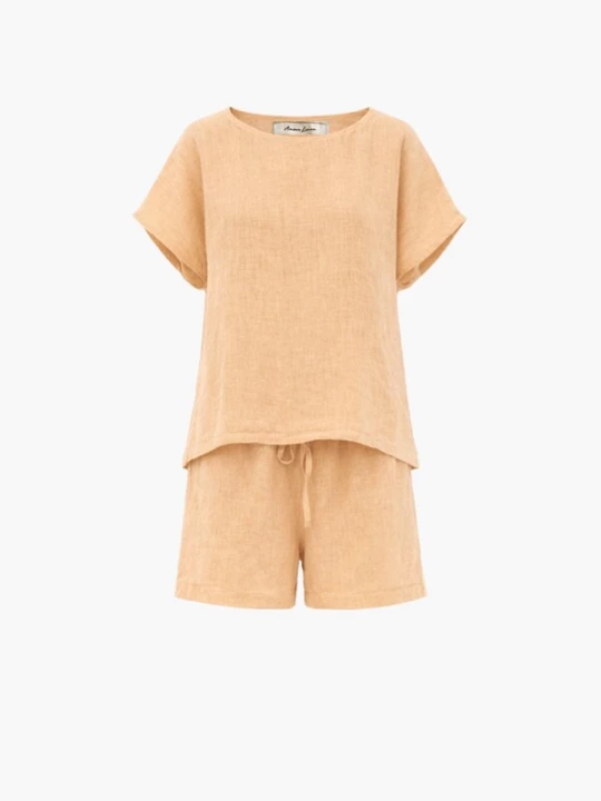 Foto van product AmourLinen Pyjama 'Cloud Nine' mosterd