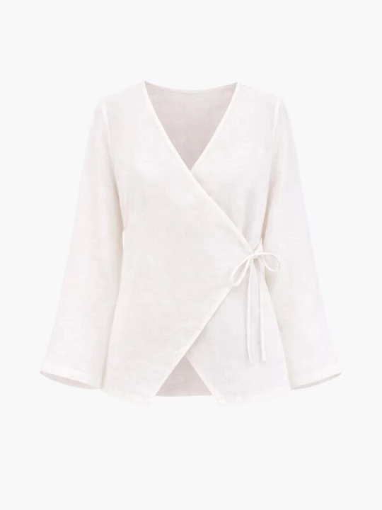 Foto van product AmourLinen Shirt 'Adele' offwhite