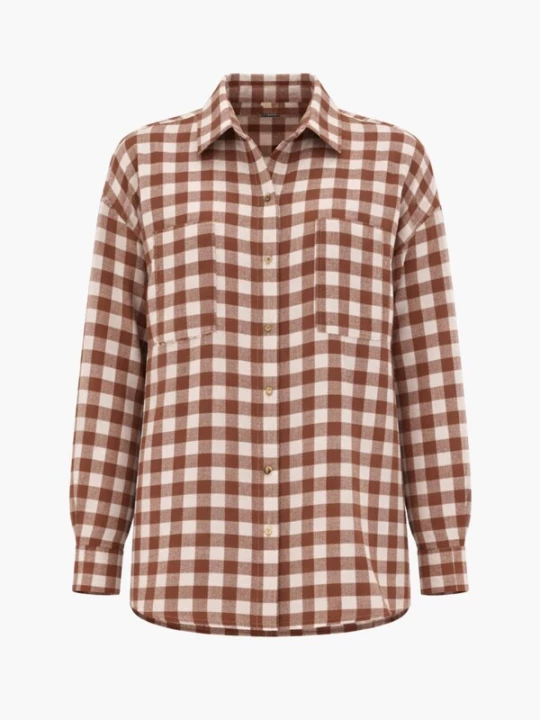 Foto van product AmourLinen Shirt 'Molly' bruin