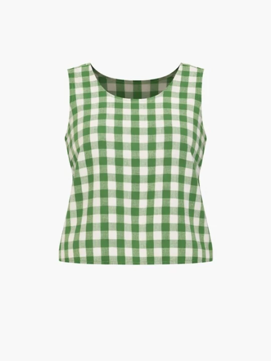 Foto van product AmourLinen Top 'Ella' groen