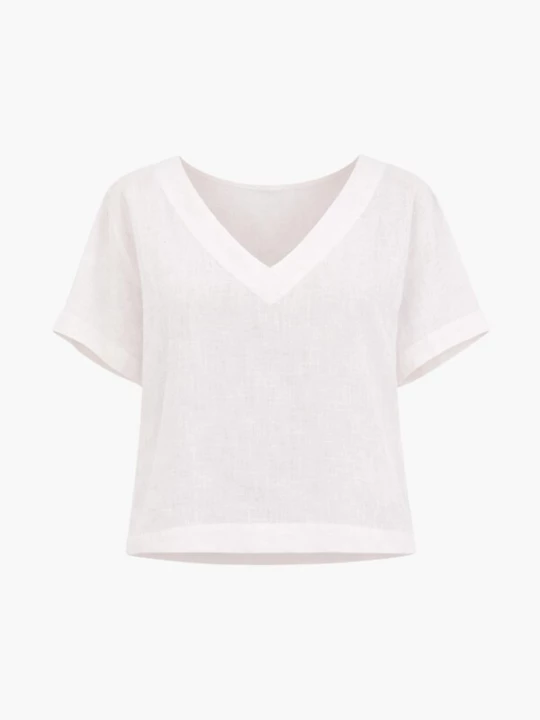 Foto van product AmourLinen Top 'Lily' offwhite