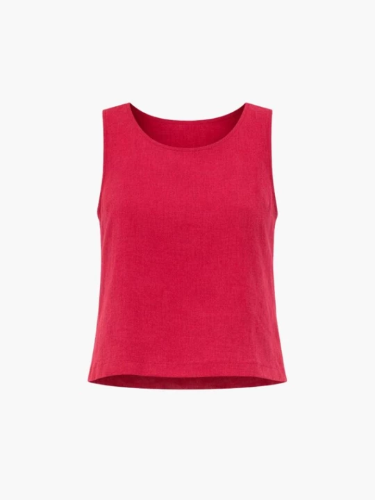 Foto van product AmourLinen Top 'Lucia' donkerroze