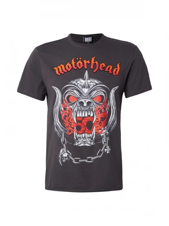Foto van product AMPLIFIED Shirt 'MOTORHEAD - WARPIG FLAMES' antraciet / lichtgrijs / donkeroranje / vuurrood