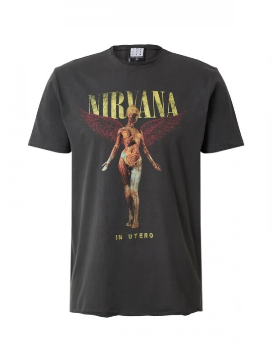 Foto van product AMPLIFIED Shirt 'NIRVANA IN UTERO' donkergrijs