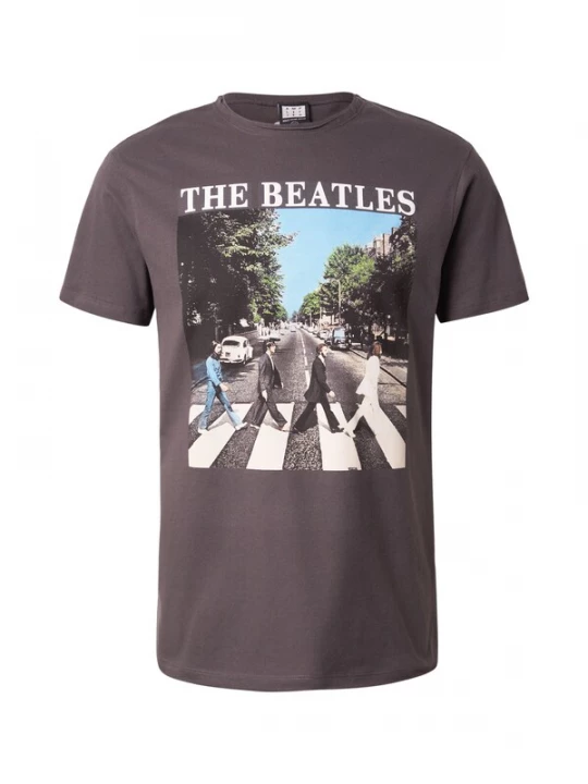 Foto van product AMPLIFIED Shirt 'THE BEATLES - ABBEY ROAD' lichtblauw / antraciet / smaragd / wit