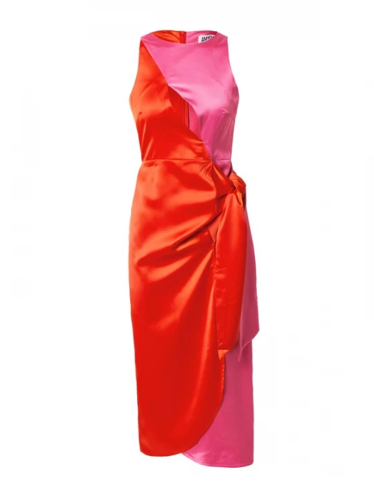 Foto van product AMY LYNN Jurk 'Kendall' donkeroranje / pink