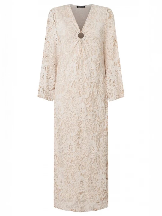 Foto van product Ana Alcazar Avondjurk 'Zakena' beige / ecru