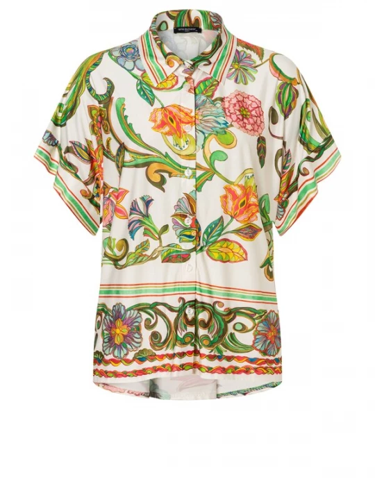 Foto van product Ana Alcazar Blouse 'Duena' sand / kiwi / grasgroen / abrikoos