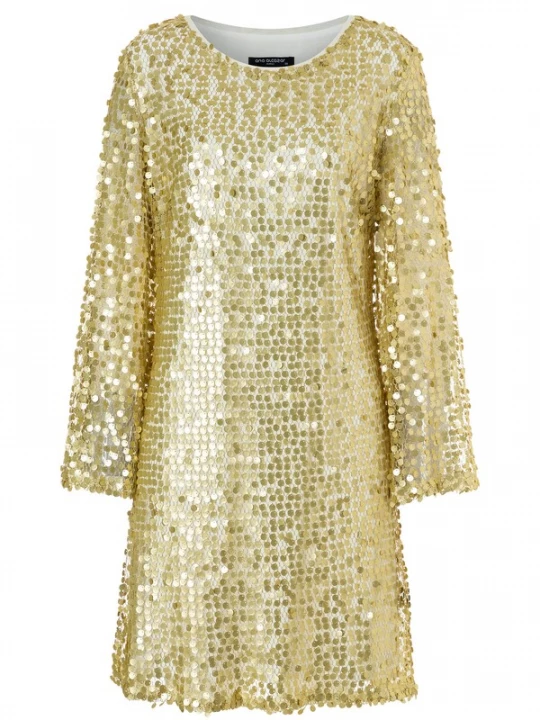 Foto van product Ana Alcazar Cocktailjurk 'Wadana' goud / wit