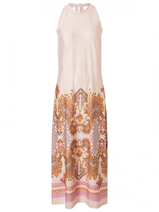 Foto van product Ana Alcazar Jurk 'Dorexan' geel / rosa