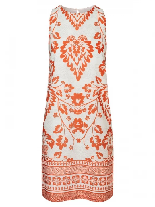 Foto van product Ana Alcazar Jurk oranje / wit
