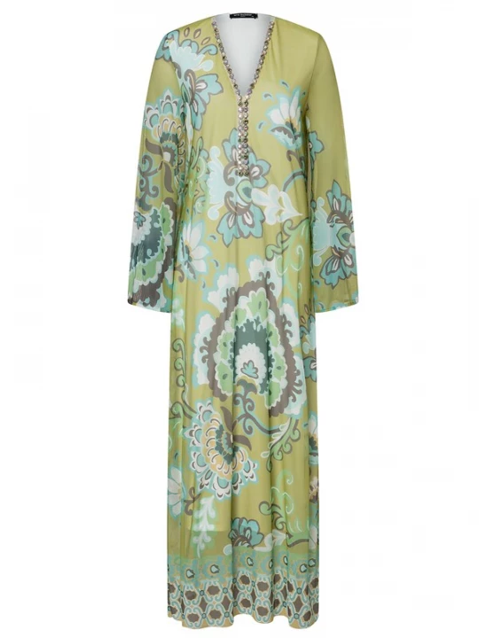 Foto van product Ana Alcazar Jurk 'Weolie' blauw / groen / grasgroen