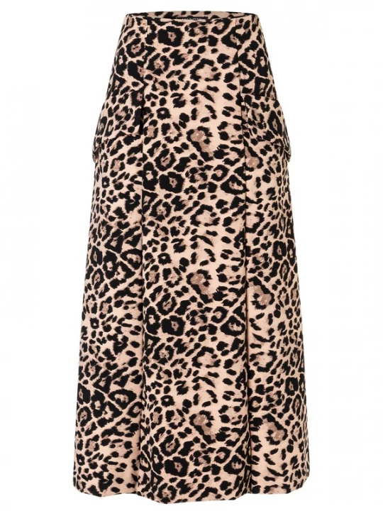 Foto van product Ana Alcazar Rok 'Adawa' crème / bruin / zwart