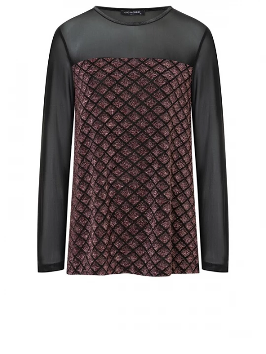 Foto van product Ana Alcazar Shirt 'Abline' bordeaux / zwart