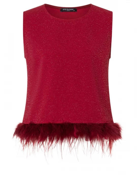 Foto van product Ana Alcazar Top 'Cilly' rood