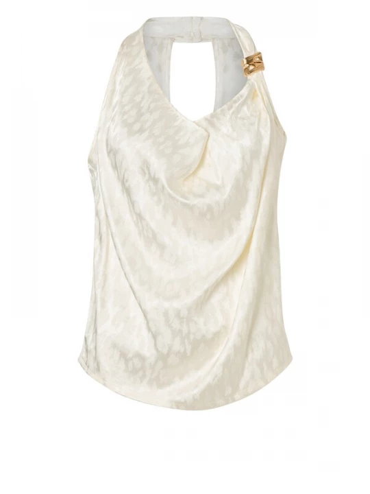Foto van product Ana Alcazar Top 'Dreya' lichtbeige / donkerbeige