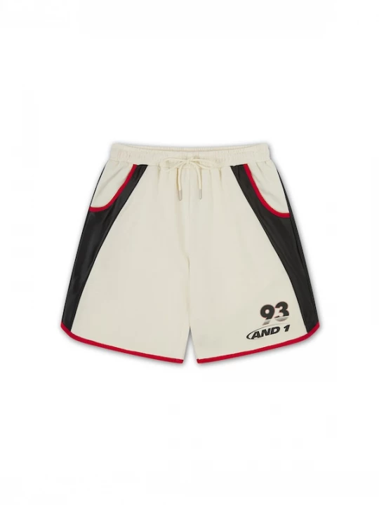 Foto van product AND1 Broek '93 Getäfelte' ecru / rood / zwart