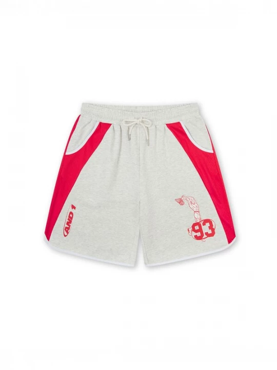 Foto van product AND1 Broek grijs gemêleerd / rood
