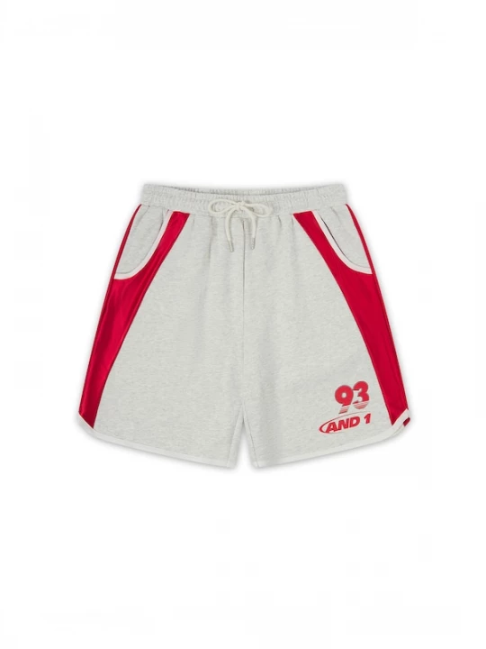 Foto van product AND1 Broek lichtgrijs / bloedrood