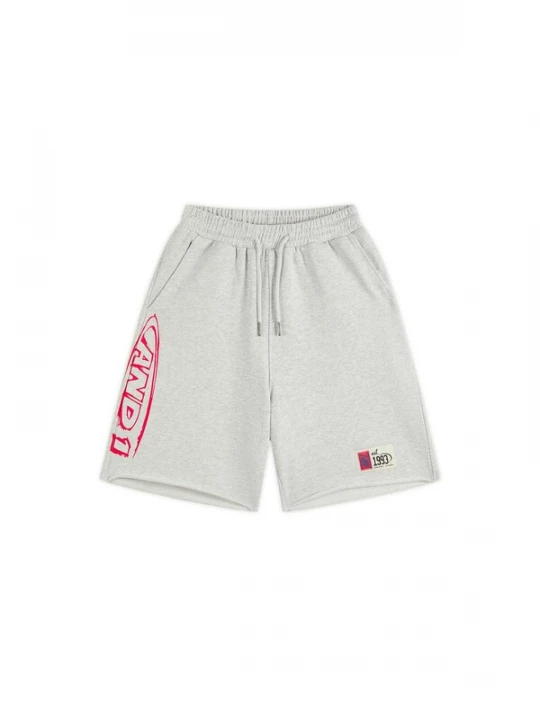 Foto van product AND1 Broek lichtgrijs / rood