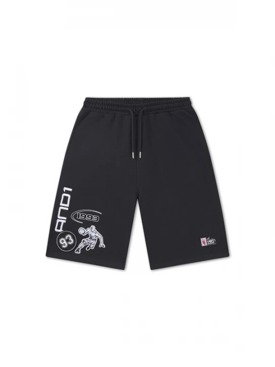 Foto van product AND1 Broek 'On Court Applique' zwart / wit