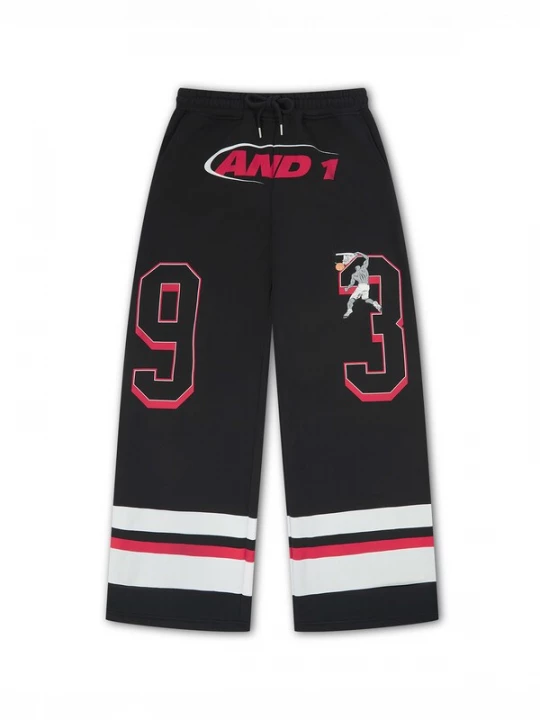 Foto van product AND1 Broek rood / zwart / wit