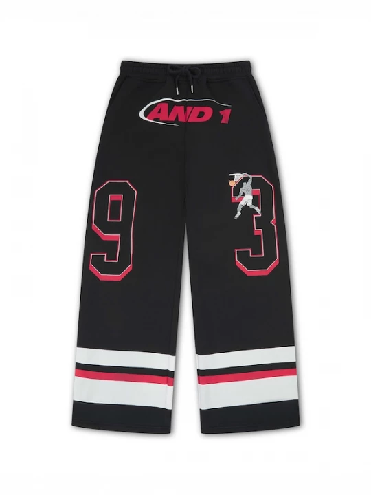 Foto van product AND1 Broek rood / zwart / wit
