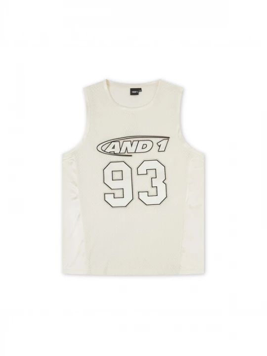Foto van product AND1 Shirt '93 Airtex' ecru / antraciet