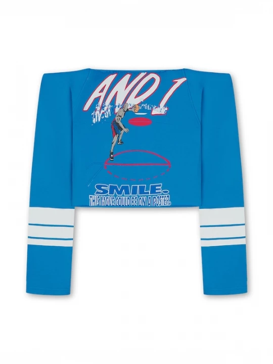 Foto van product AND1 Shirt blauw / wit