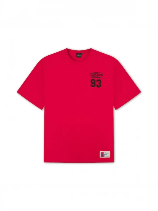 Foto van product AND1 Shirt 'Core 93' rood / zwart