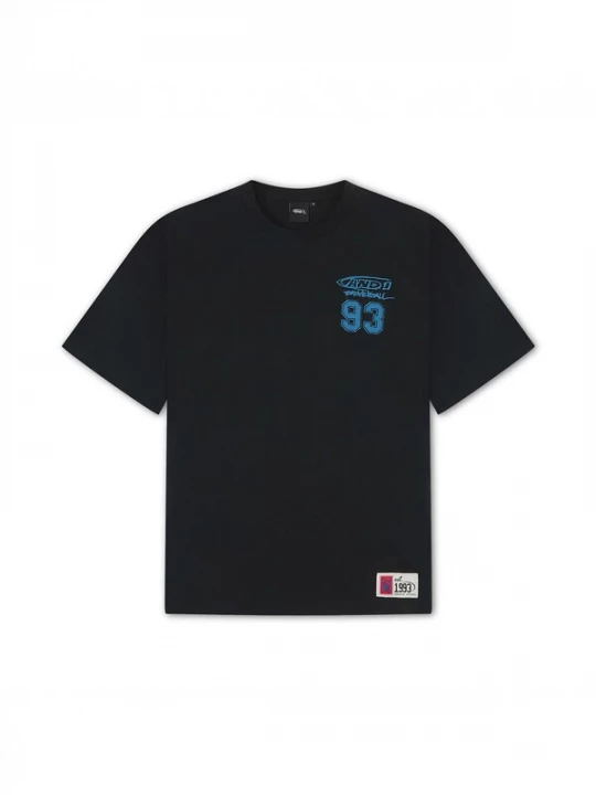 Foto van product AND1 Shirt 'Core 93' royal blue / koningsblauw / zwart