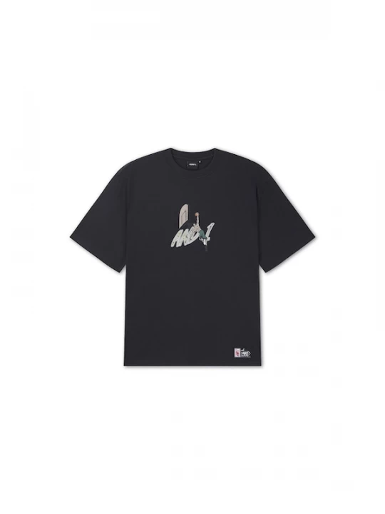 Foto van product AND1 Shirt 'Dunk' lichtgrijs / zwart