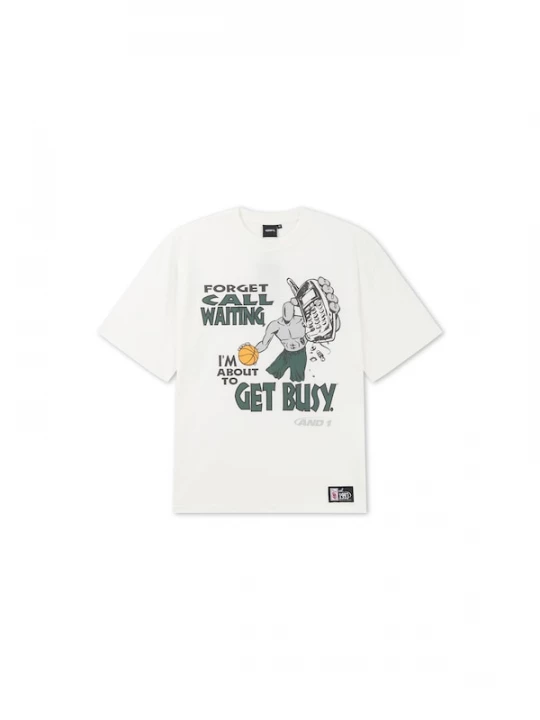 Foto van product AND1 Shirt 'Get Busy' zwart / wit
