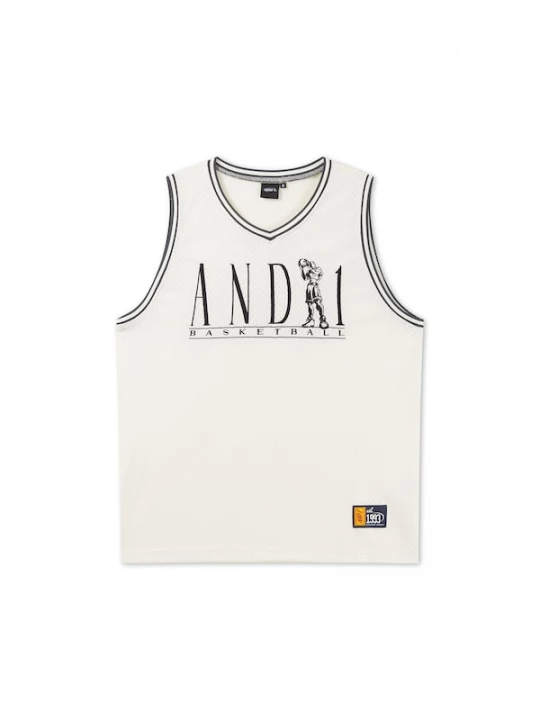 Foto van product AND1 Shirt 'Player' ecru / zwart
