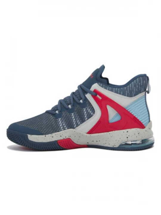 Foto van product AND1 Sneakers hoog 'Turnaround' navy / lichtblauw / lichtgrijs / rood