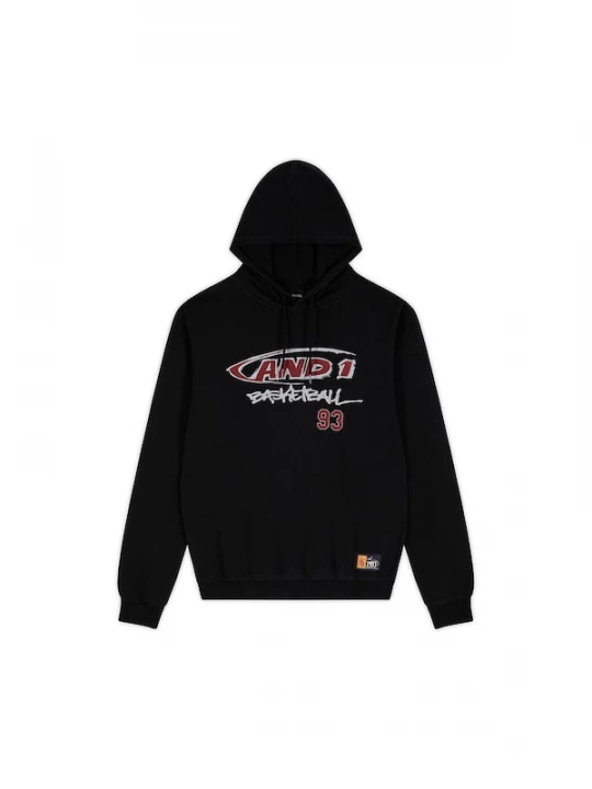 Foto van product AND1 Sweatshirt bourgogne / zwart / wit