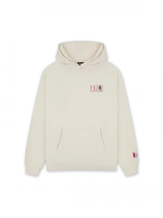 Foto van product AND1 Sweatshirt ecru / rood