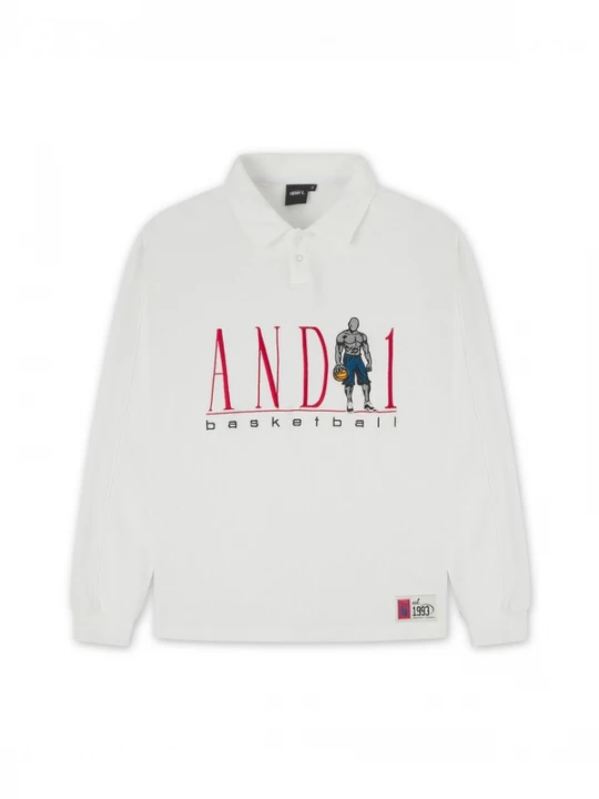 Foto van product AND1 Sweatshirt navy / grijs / rood / wit